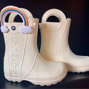 CROCS Kids Handle It Rainbow Boots SIZE J2